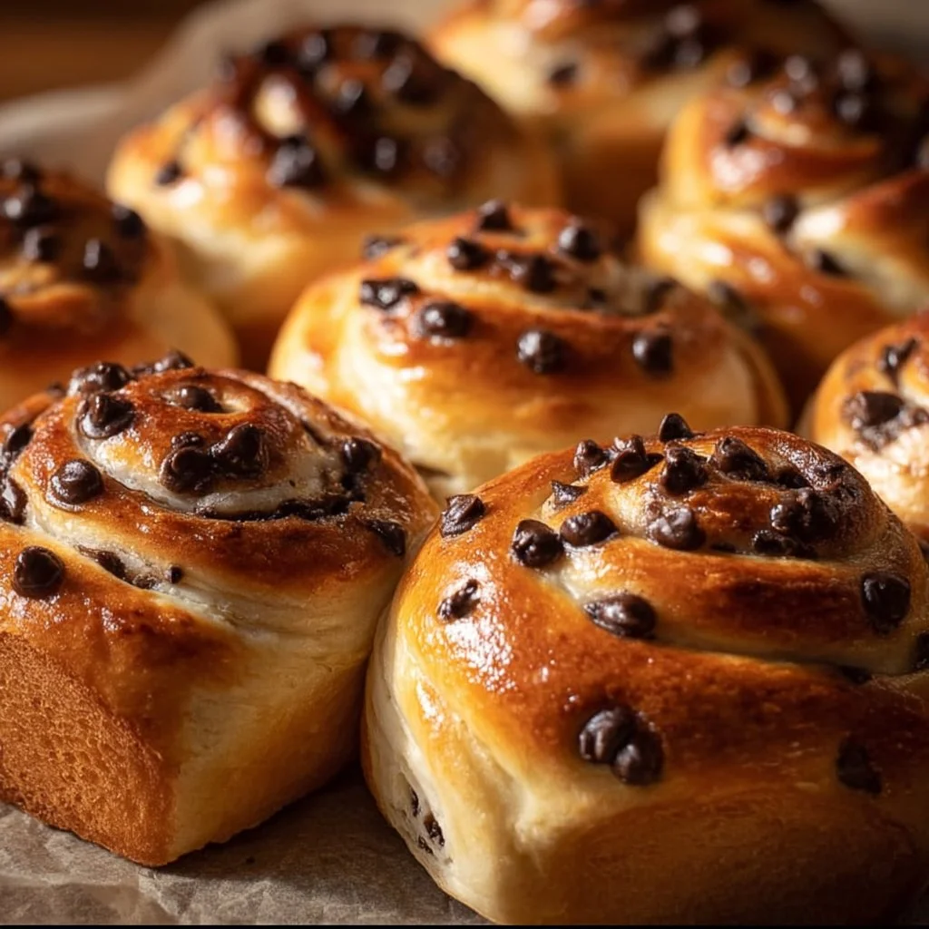 Delicious Chocolate Chip Brioche Bake fresh out of the oven