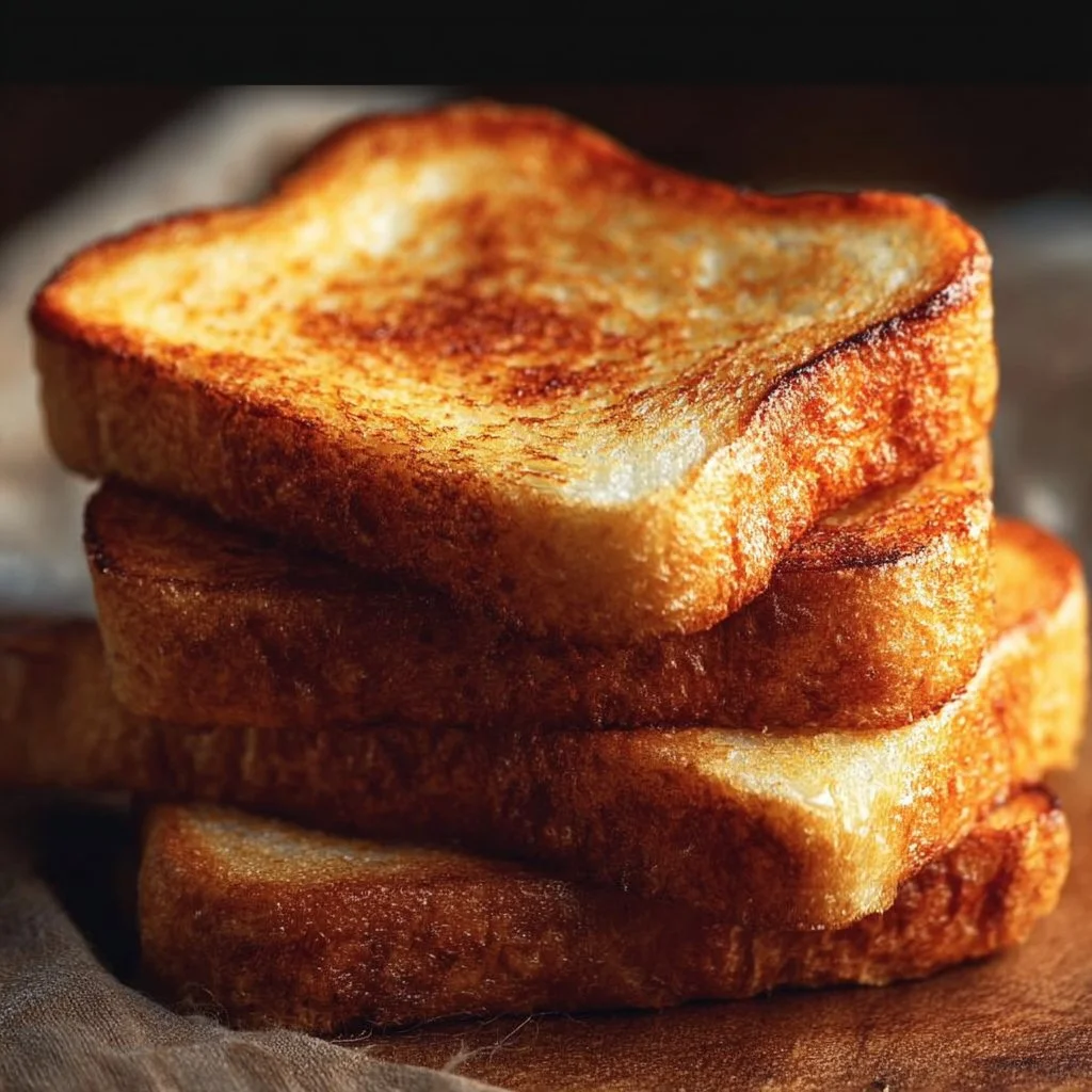 Homemade Raising Cane's Texas toast, golden and crispy