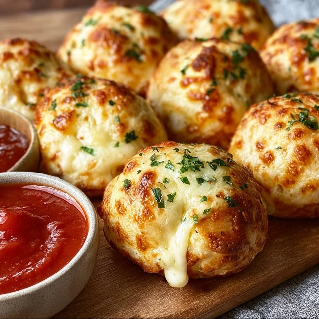 Delicious garlic butter bombs ready to serve and enjoy