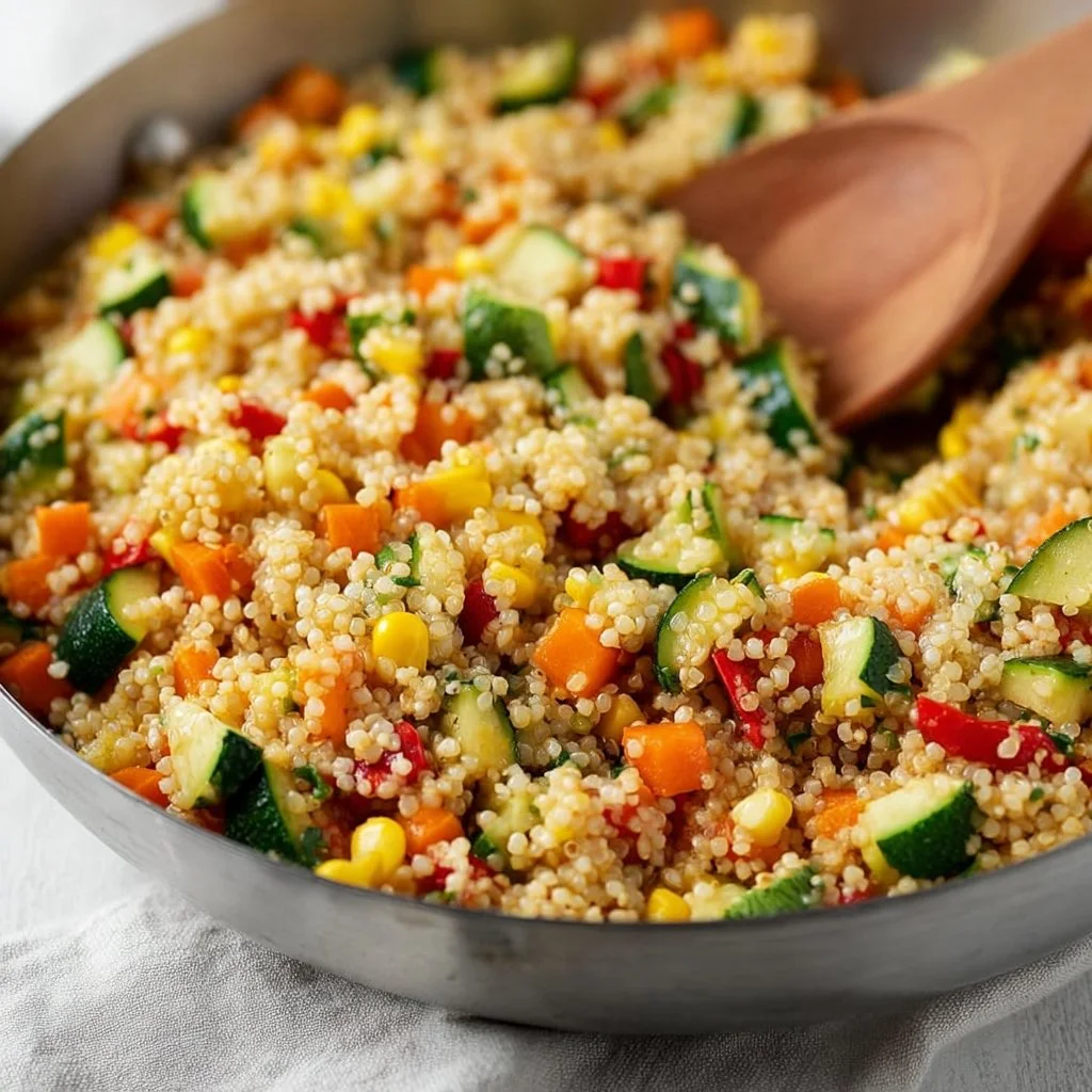 Spiced couscous with roasted vegetables in a vibrant bowl