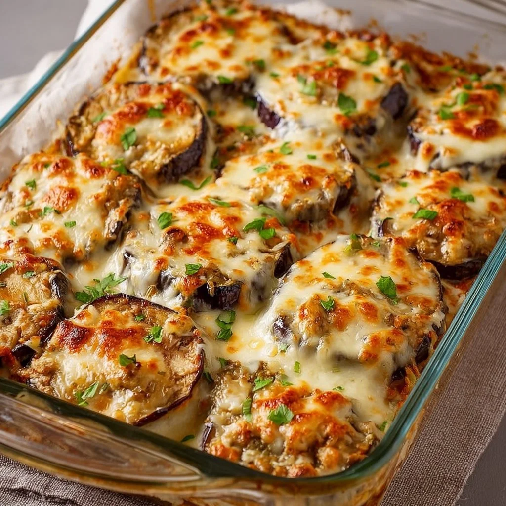 Delicious Eggplant Lasagna with Ricotta, a healthy and easy dinner recipe.