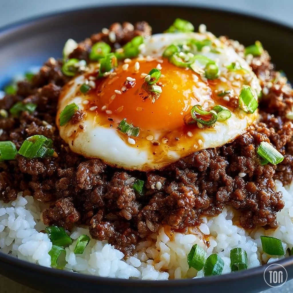 Delicious Hot Honey Ground Beef Bowls with vibrant vegetables and flavors