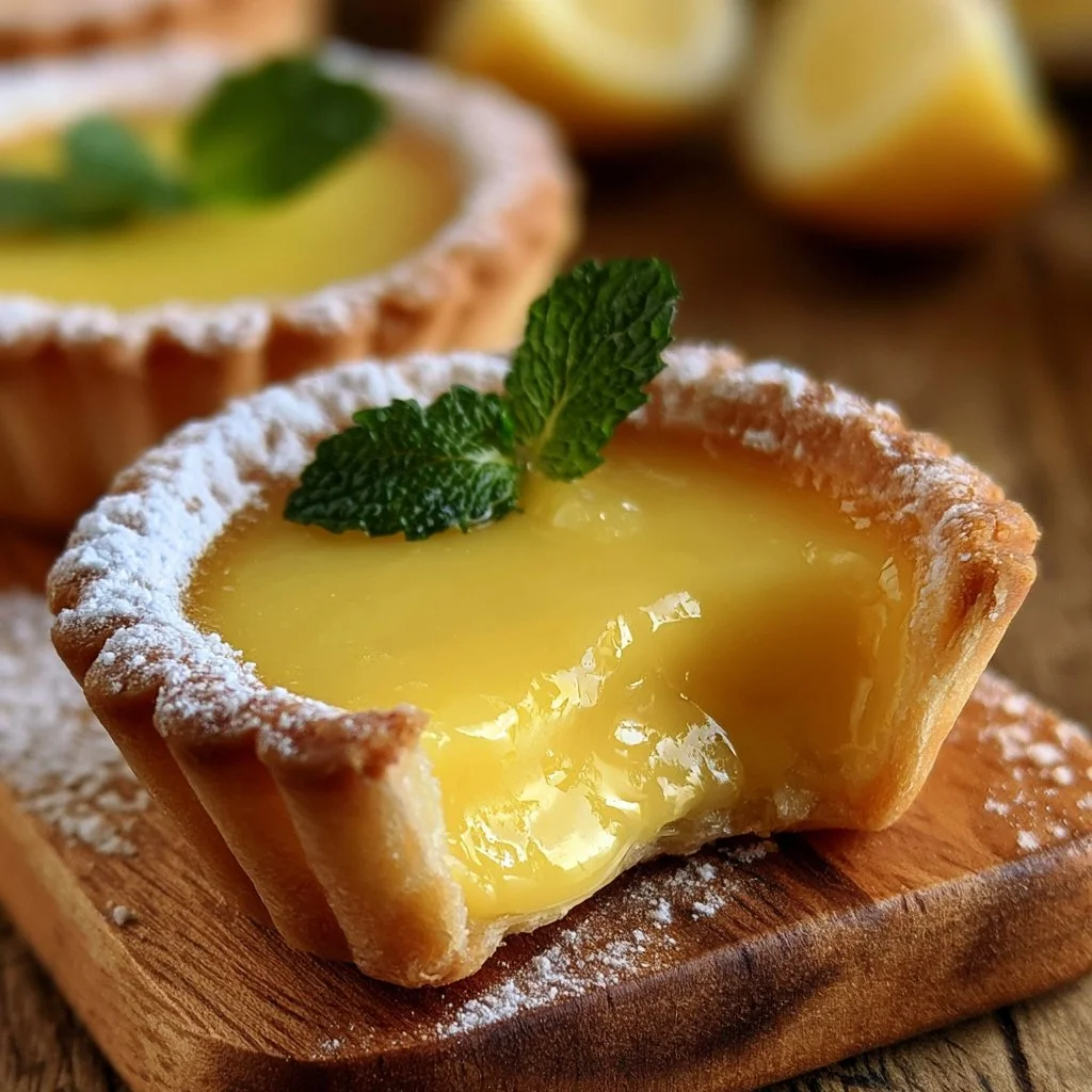 Slice of Lemon Impossible Pie topped with whipped cream on a plate