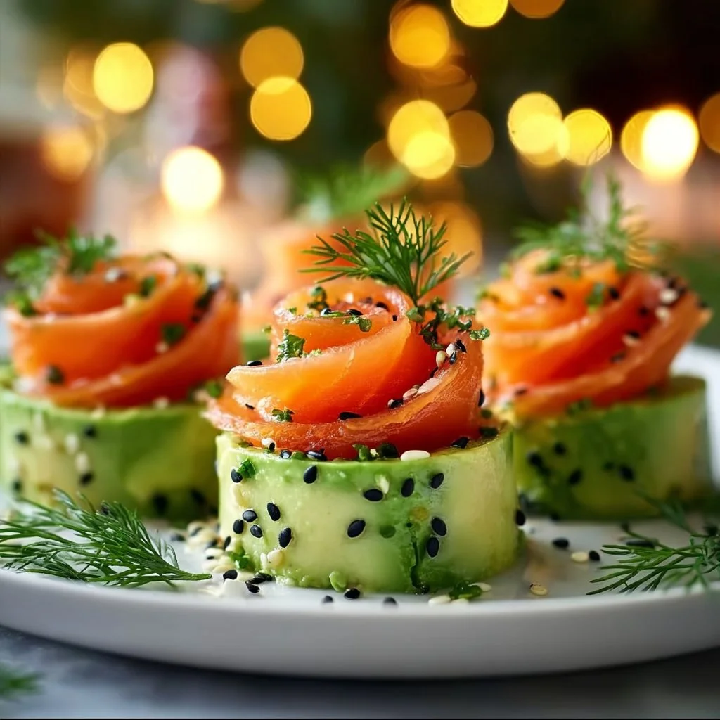 Delicious Smoked Salmon Avocado Mousse served in a stylish dish