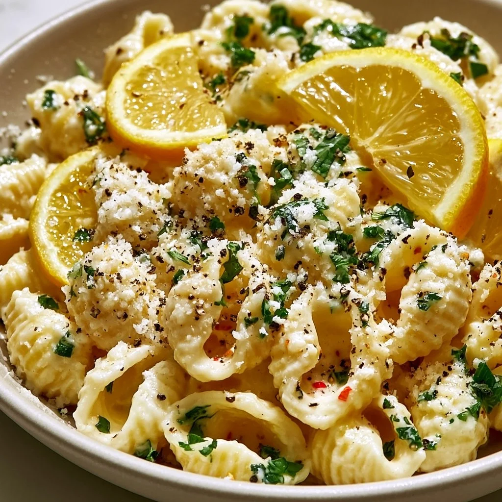 Delicious creamy lemon ricotta pasta served in a one-pot dish