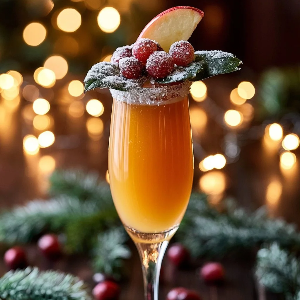 Refreshing Peach Bellini cocktail with fresh peaches and bubbly prosecco
