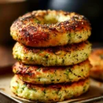 Homemade zucchini bagels baked to perfection, gluten-free and nutritious.