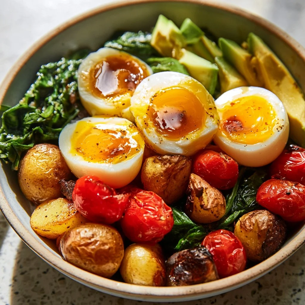 Healthy and nourishing breakfast bowl recipe with fresh ingredients