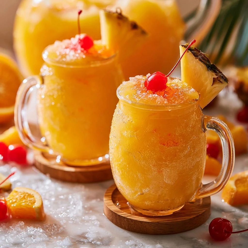 Pineapple Orange Party Punch in a vibrant bowl, perfect for celebrations.