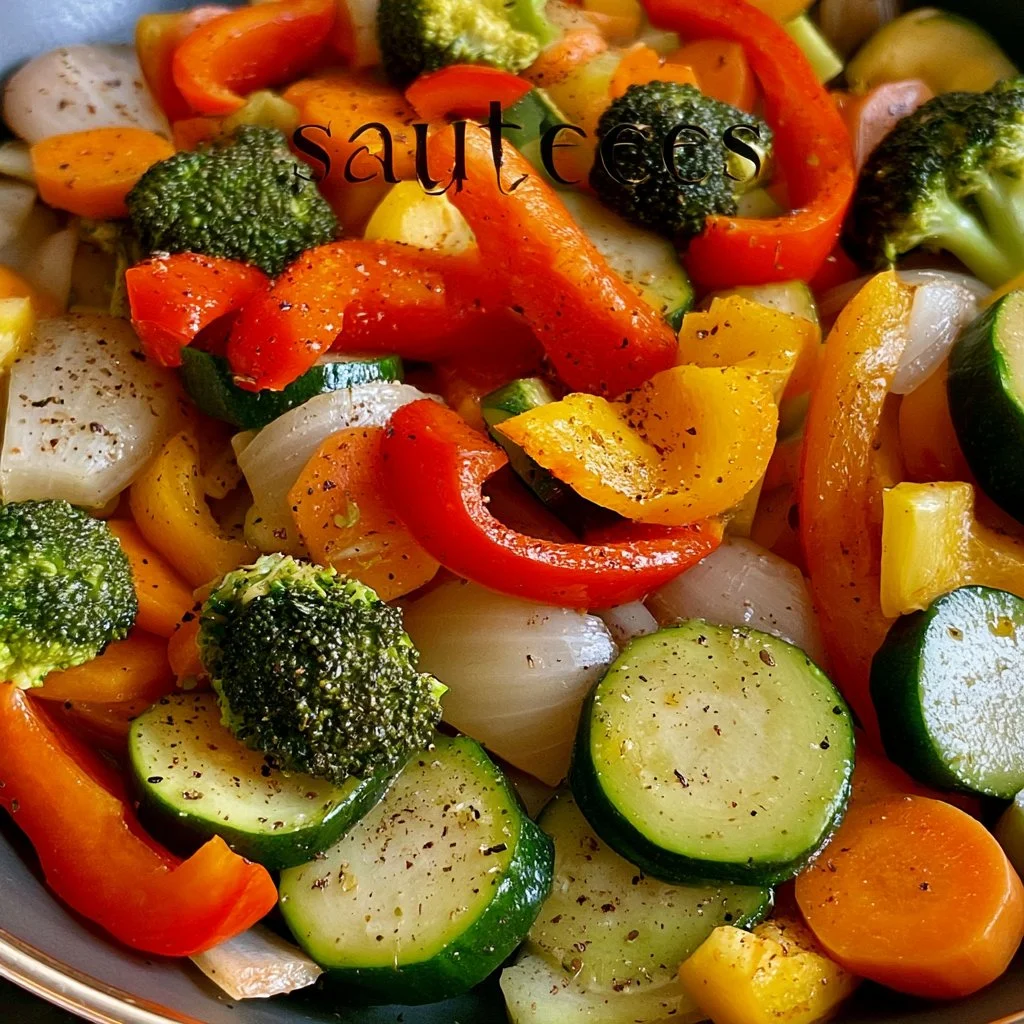 A colorful mix of sauteed vegetables seasoned to perfection.