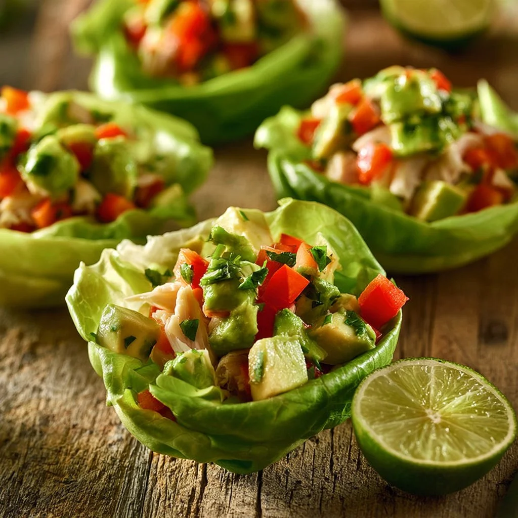 Tortilla salad featuring fresh and colorful cabbage wraps